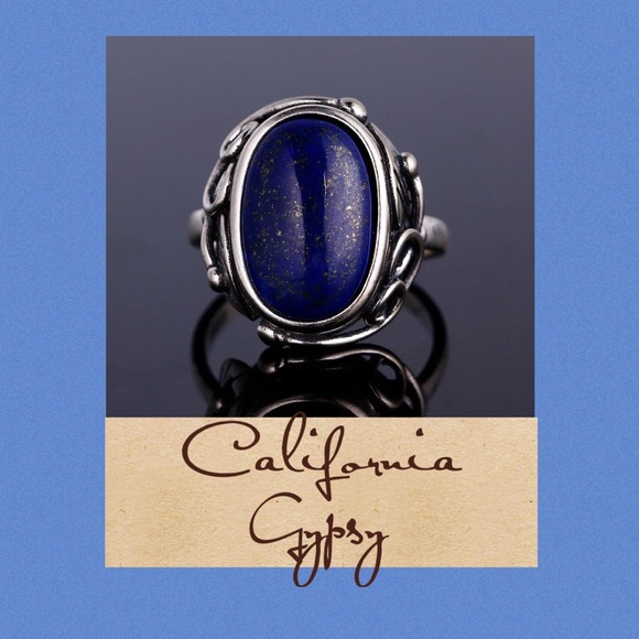Lapis Silver Boho S925 Ring - Picture 4 of 8
